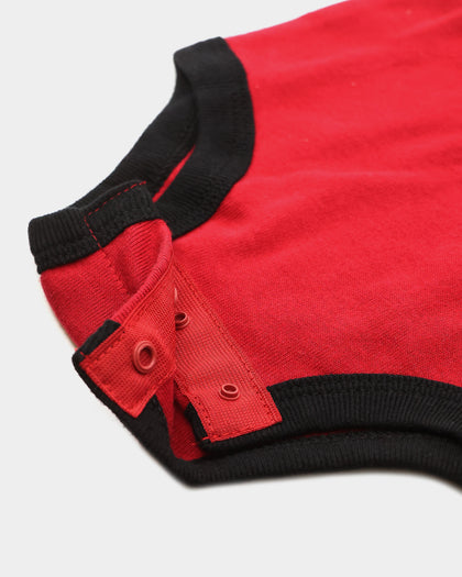 Jordan Infant Beanie Booties Onesie Set Gym Red