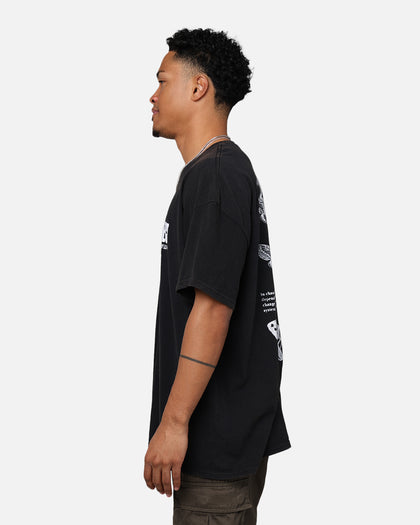 Rats Get Fat Butterfly Effect T-Shirt Black Wash