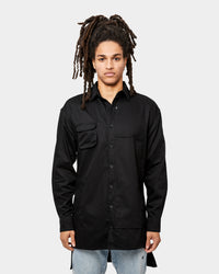 The Anti Order Man Made Long Sleeve Shirt Black