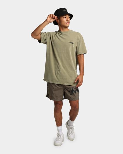 Stussy Spring Weeds T-Shirt Pigment Light Khaki