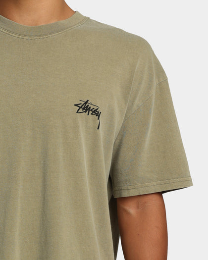 Stussy Spring Weeds T-Shirt Pigment Light Khaki
