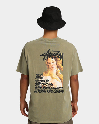 Stussy Spring Weeds T-Shirt Pigment Light Khaki