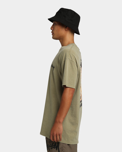 Stussy Spring Weeds T-Shirt Pigment Light Khaki