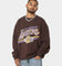 Mitchell & Ness Los Angeles Lakers Headline Crewneck Baroque Brown