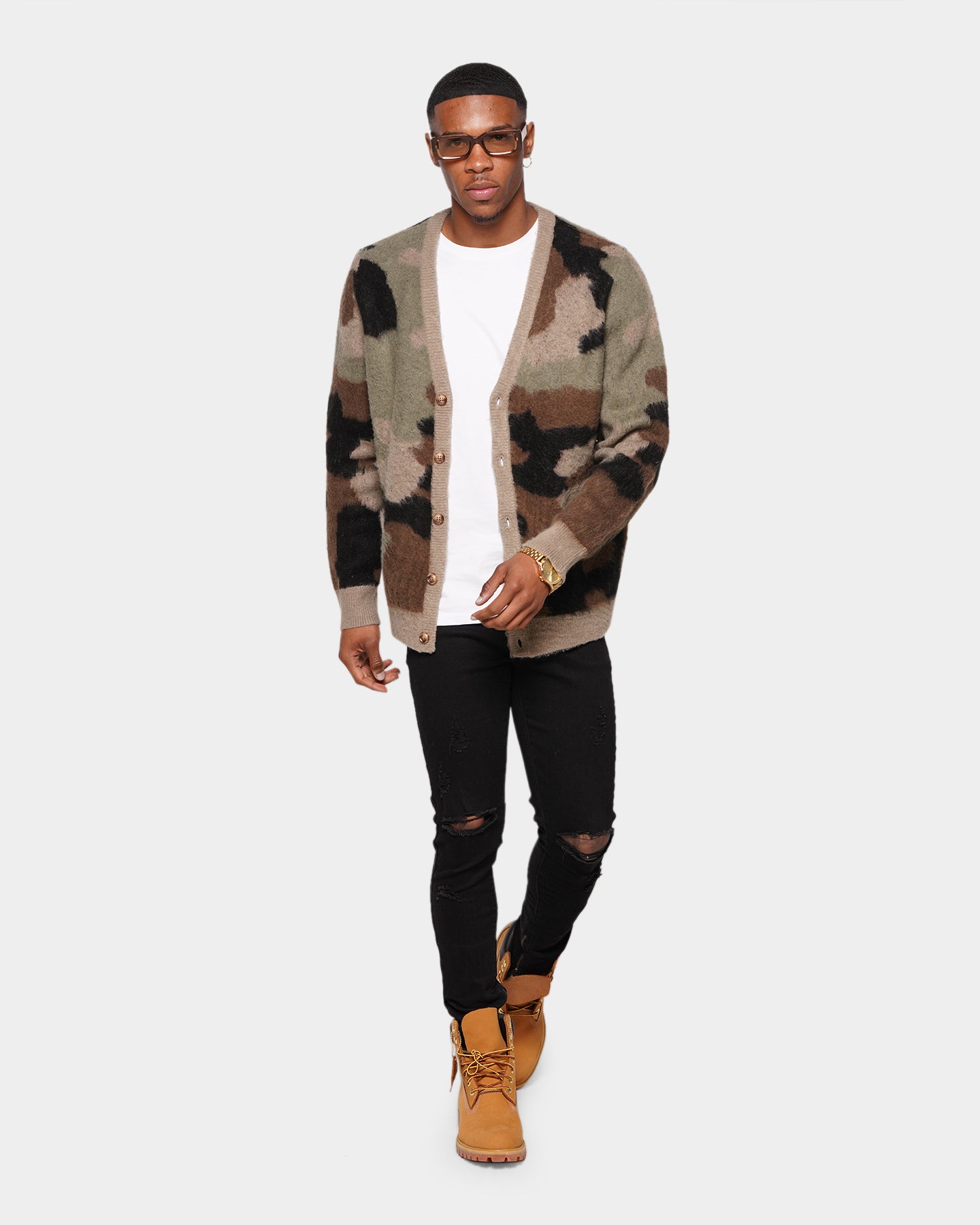 XXIII Camo Mohair Cardigan Camo | Culture Kings NZ