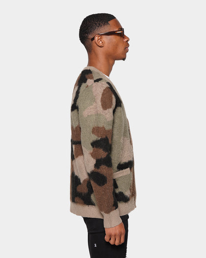 XXIII Camo Mohair Cardigan Camo