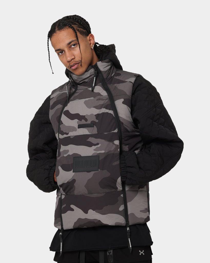 DXXMLife L-3 Chainge$ Puffer Vest Grey/Camo | Culture Kings NZ