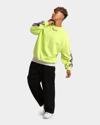 Loiter Born Of Pain Crewneck Neon Green
