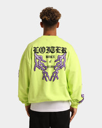 Loiter Born Of Pain Crewneck Neon Green