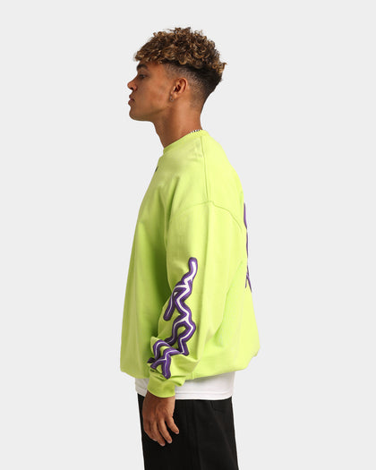 Loiter Born Of Pain Crewneck Neon Green