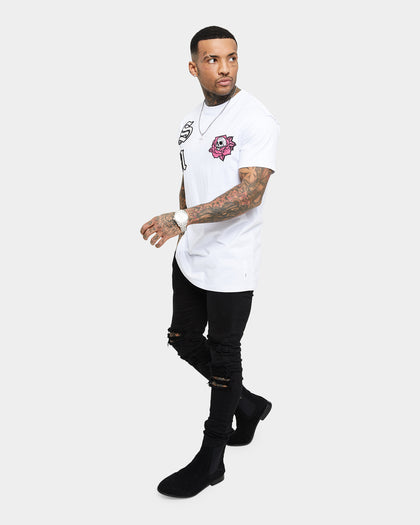Saint Morta Skull Flower Lafayette T-Shirt White
