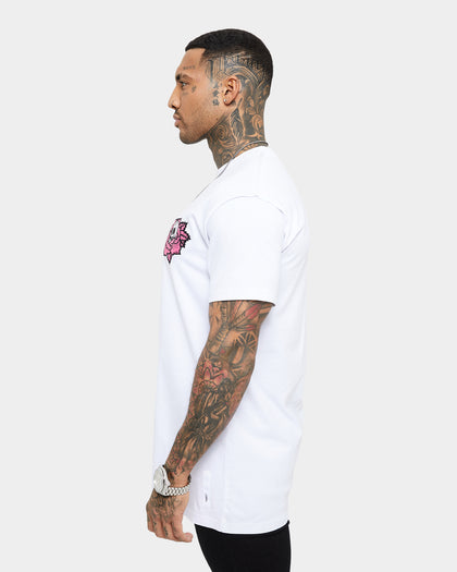 Saint Morta Skull Flower Lafayette T-Shirt White