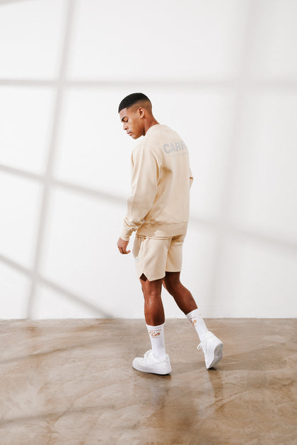 Carre Premium Motion Crewneck Cappuccino/Grey