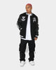 The Anti Order Dead Pixel Leather Varsity Jacket Black/White
