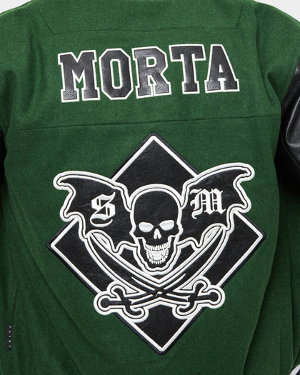 Saint Morta Graveyard Varsity Jacket Dark Green/Black