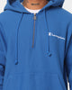 Champion Reverse Weave Quarter Zip Hoodie Living In Blue