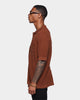 XXIII Zyair Knit Rib Button Up Shirt Brown