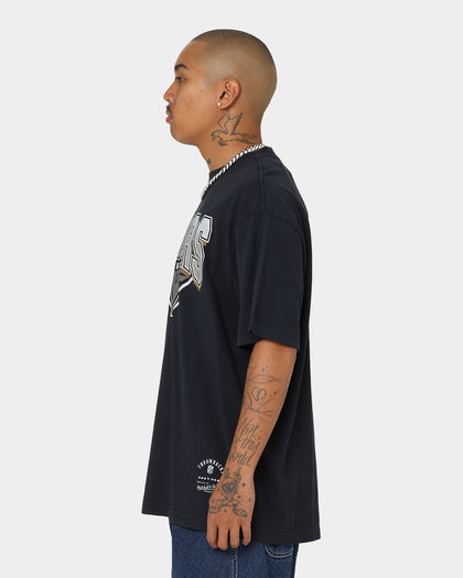 Mitchell & Ness Las Vegas Raiders Metallic Shadow T-Shirt Faded Black