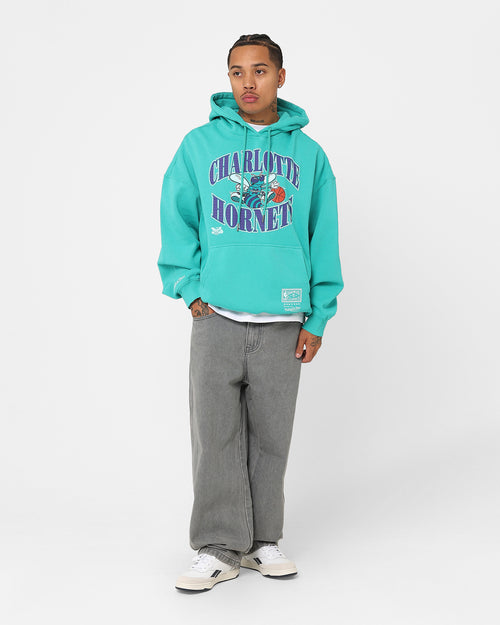 Mitchell & Ness Charlotte Hornets Point Guard Hoodie Faded Teal