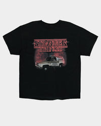 Goat Crew X Stranger Things Chief Hopper Vintage T-Shirt Black Wash