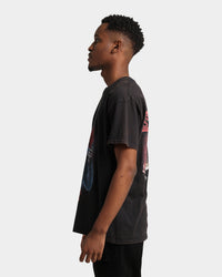Goat Crew X Stranger Things Chief Hopper Vintage T-Shirt Black Wash