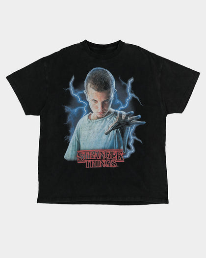 Goat Crew X Stranger Things Eleven Premium Vintage T-Shirt Black Wash