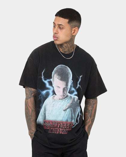 Goat Crew X Stranger Things Eleven Premium Vintage T-Shirt Black Wash
