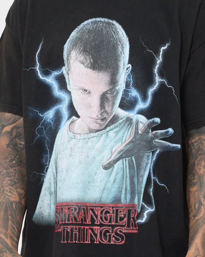 Goat Crew X Stranger Things Eleven Premium Vintage T-Shirt Black Wash