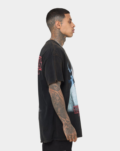 Goat Crew X Stranger Things Eleven Premium Vintage T-Shirt Black Wash