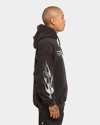 Rodman Brand Metal Logo Vintage Hoodie Black Wash