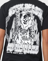 Rats Get Fat Till Death T-Shirt Black