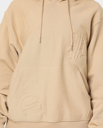 Carré CP Impression Classic Hoodie Stone