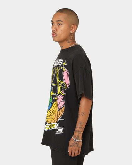 Goat Crew World Peace Vintage T-Shirt Black Wash
