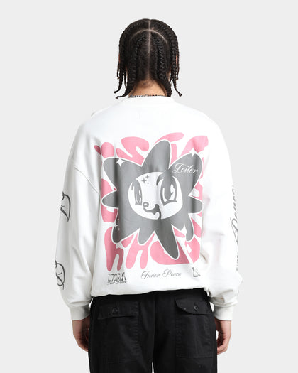 Loiter Utopia Fleur Crewneck Off White