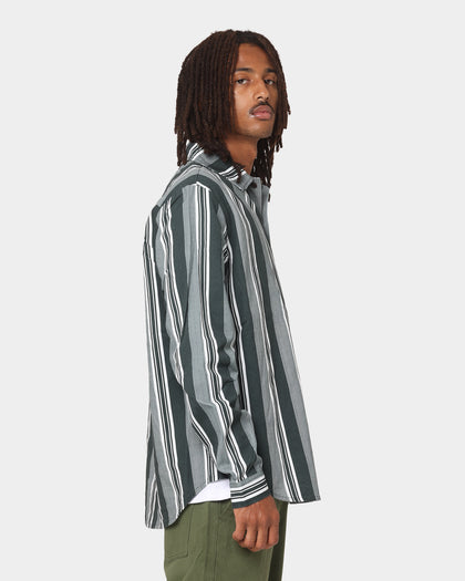 XLARGE Life Long Sleeve Shirt Green/White