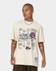 Mitchell & Ness Toronto Raptors Doodle T-Shirt Faded Stone