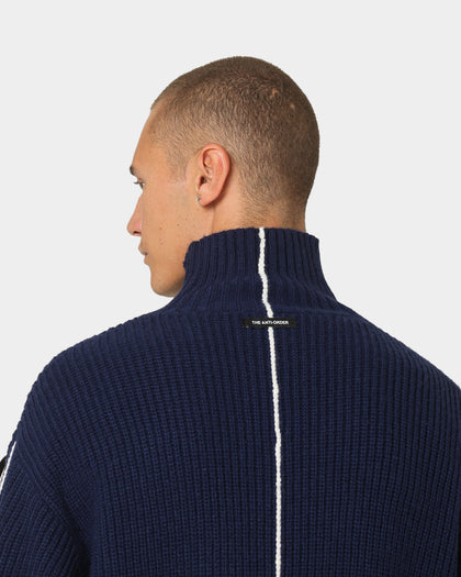 The Anti Order Affiliated High Neck Sweater Dark Navy/White