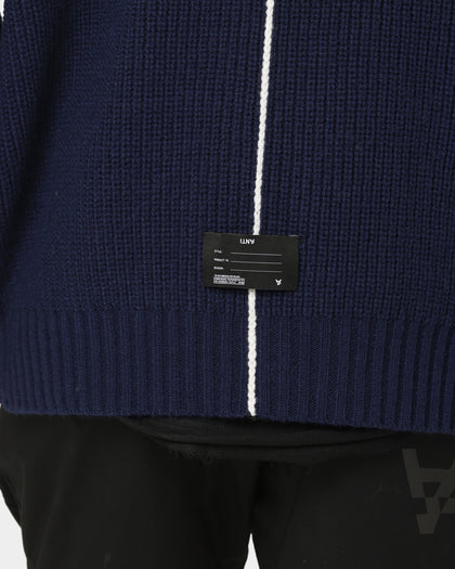 The Anti Order Affiliated High Neck Sweater Dark Navy/White