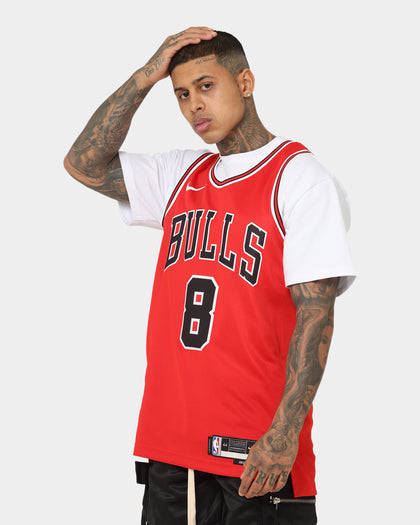 Nike Zach LaVine Chicago Bulls #8 Icon Edition 2022/23 Nike Dri-FIT NBA Swingman Jersey University Red