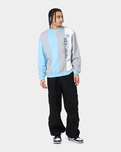 National Collegiate Athletic Association UNC Tar Heels Vert Panel Crewneck Light Blue