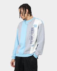 National Collegiate Athletic Association UNC Tar Heels Vert Panel Crewneck Light Blue