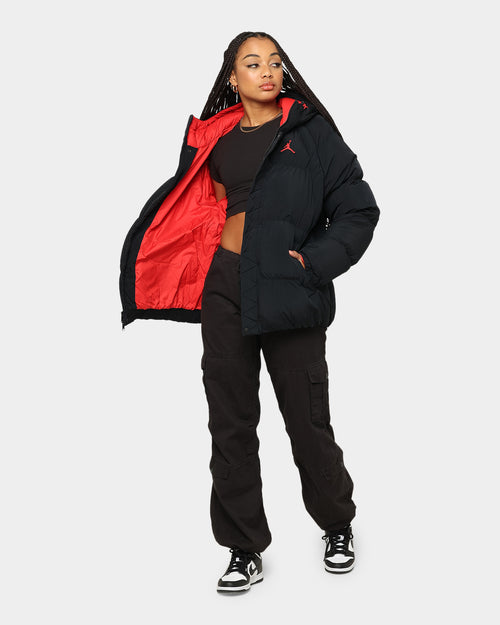 Jordan Essential Puffer Jacket Black/Fire Red