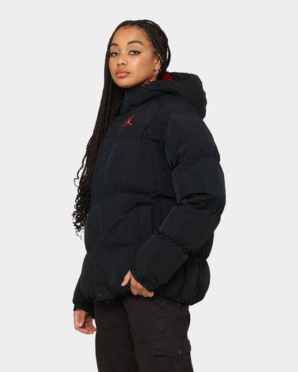 Jordan Essential Puffer Jacket Black/Fire Red