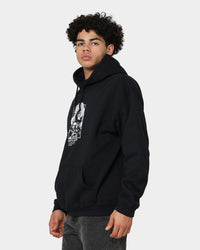 Rats Get Fat Paint Flower Hoodie Black