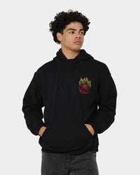 Goat Crew Fire Rose Hoodie Black