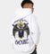 Goat Crew King Skeleton Hoodie White
