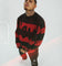 Loiter Nightmare Knit Sweater Red/Black