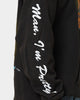 American Thrift X Johnny Bravo Johnny Bravo Vintage Hoodie Black Wash