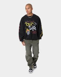 Goat Crew Tourlife Vintage Crewneck Black