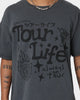 Goat Crew Tourlife T-Shirt Off Black